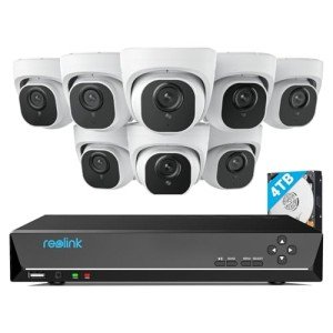 Reolink 4K Wired Security Camera System, 8 Cameras