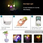 Color Changing Mushroom LED Night Light - Plug-in