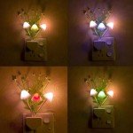 Color Changing Mushroom LED Night Light - Plug-in