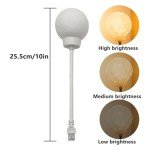 Voice-Controlled USB Moon Night Light - 10 Inch