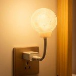 Voice-Controlled USB Moon Night Light - 10 Inch