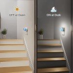 Rugby Pattern LED Night Light with Sensors