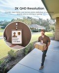 AOSU Solar Wireless Security Cameras - 4-Chip Kit