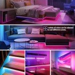 FOLAI RGB LED Lights with Music Sync & App Control