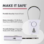 SABRE Wireless Door Handle Alarm with 110dB Sound