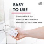 SABRE Wireless Door Handle Alarm with 110dB Sound