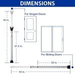 Brinks Adjustable Portable Door Security Bar