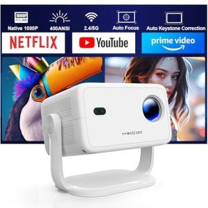 Smart 4K Projector with WiFi, Voice Control