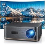 4K WiFi 6 Projector with AI Focus & Bluetooth