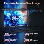 4K WiFi 6 Projector with AI Focus & Bluetooth