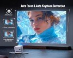 Smart 4K Projector with WiFi, Voice Control