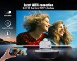 Smart 4K Projector with WiFi, Voice Control
