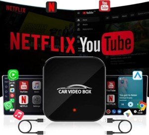 Wireless CarPlay & Android Auto Adapter with Streaming