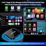 Wireless CarPlay & Android Auto Adapter with Streaming