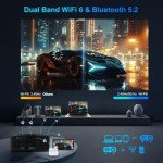 Smart 4K Projector with WiFi & Bluetooth