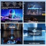 Smart 4K Projector with WiFi & Bluetooth