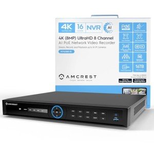 Amcrest 4K 16CH AI Smart POE NVR System