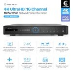 Amcrest 4K 16CH AI Smart POE NVR System