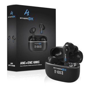 Hybrid Active Noise Cancelling Wireless Earbuds 40H Playtime