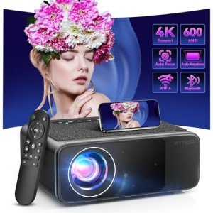 4K WiFi Projector with Bluetooth for Home Use