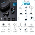 Hybrid Active Noise Cancelling Wireless Earbuds 40H Playtime