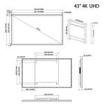 Soulaca 42" 4K Smart Mirror TV with Alexa