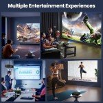 4K WiFi Projector with Bluetooth for Home Use