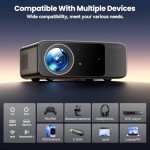 4K WiFi Projector with Bluetooth for Home Use