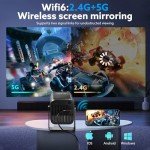 SCILIVE Portable 1080P Mini Projector with WiFi