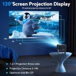 SCILIVE Portable 1080P Mini Projector with WiFi