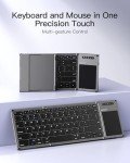 Inateck Foldable Bluetooth Keyboard with Touchpad
