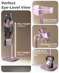 Adjustable Rotating Desk Phone Stand - Rose Gold