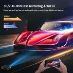 4K UHD Smart Projector with WiFi & Bluetooth