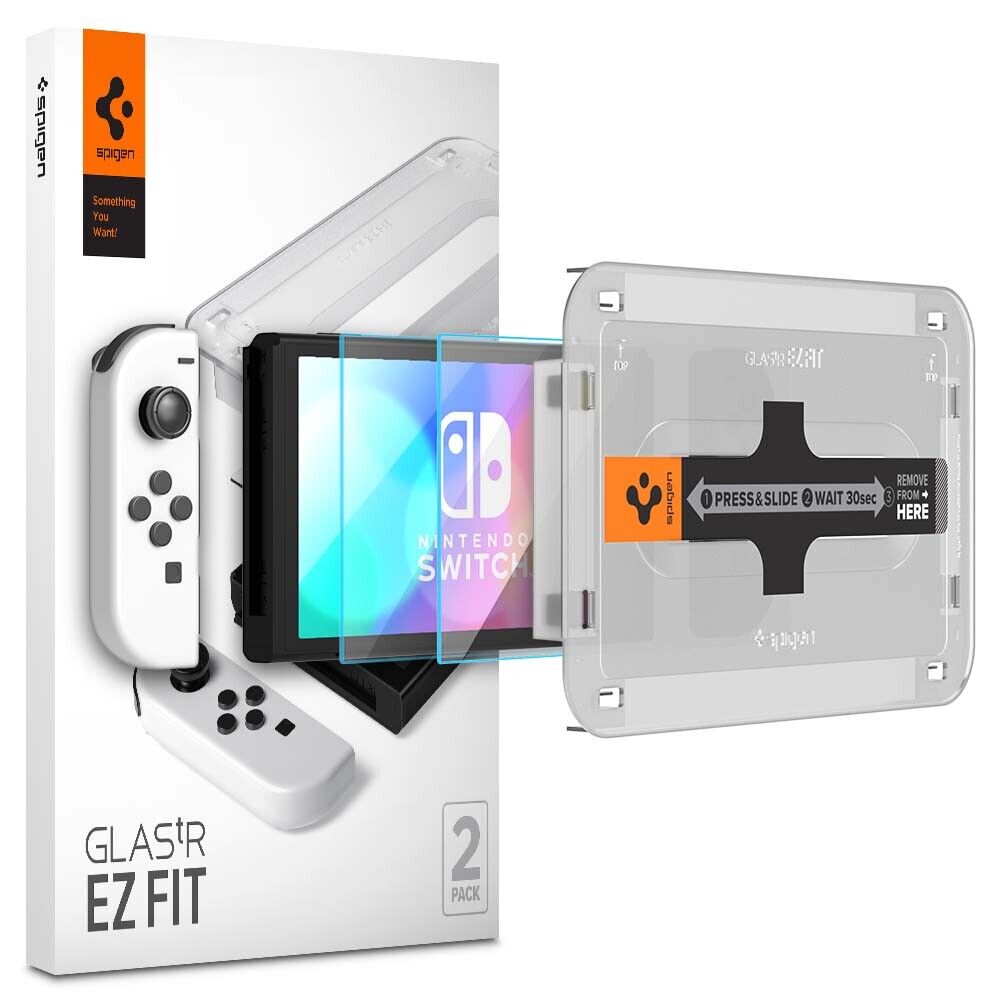 Spigen Glas.tR EZ Fit Screen Protector for Switch