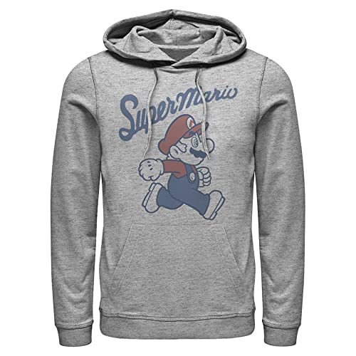 Nintendo Men's Athletic Heather Pullover Hoodie
