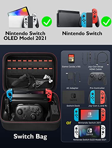Nintendo Switch Case with 18 Game Card Slots