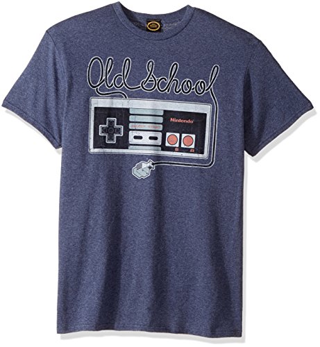Nintendo Men's Tangled Controller Tee - Large Navy