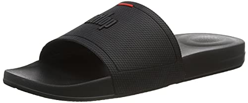 FitFlop Men's Flip-Flop, All Black, 10