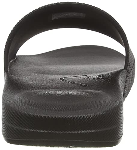FitFlop Men's Flip-Flop, All Black, 10