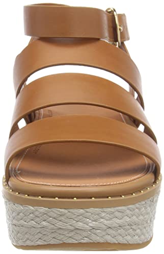 Light Tan Eloise Espadrille Wedge Sandals - Size 7