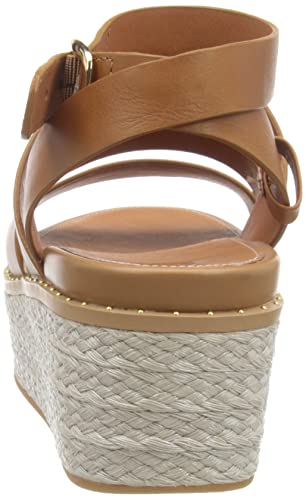 Light Tan Eloise Espadrille Wedge Sandals - Size 7