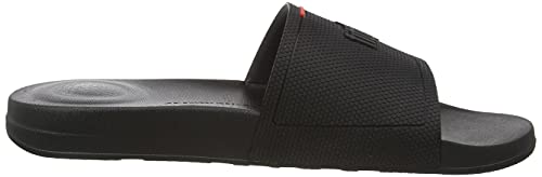 FitFlop Men's Flip-Flop, All Black, 10