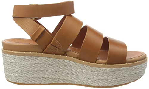 Light Tan Eloise Espadrille Wedge Sandals - Size 7