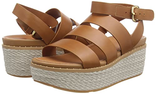 Light Tan Eloise Espadrille Wedge Sandals - Size 7