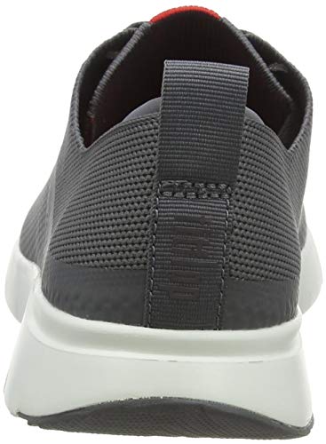 FitFlop Men's EVERSHOLT Sneaker-New Knit, Deep Grey, 12 Narrow