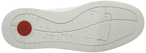 FitFlop Men's Sneaker, White, 8