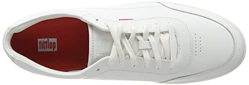 FitFlop Men's Sneaker, White, 8
