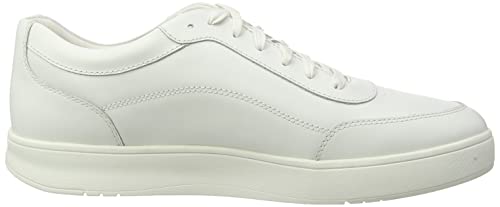 FitFlop Men's Sneaker, White, 8
