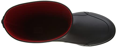 FitFlop Women's Wellington Boots Rain, Black, 8