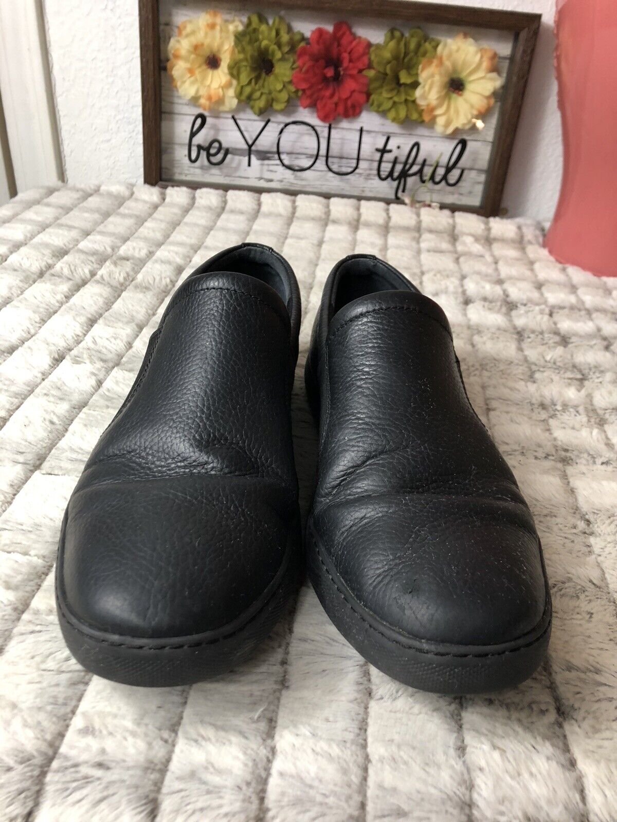 Men's Black Leather Fitflop Skate Shoes, Size 11